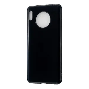 For HUAWEI Mate 30/30 Lite/30 Pro Cellphone Case Simple Profile Soft TPU Shock-Absorption Phone Cover Bright black