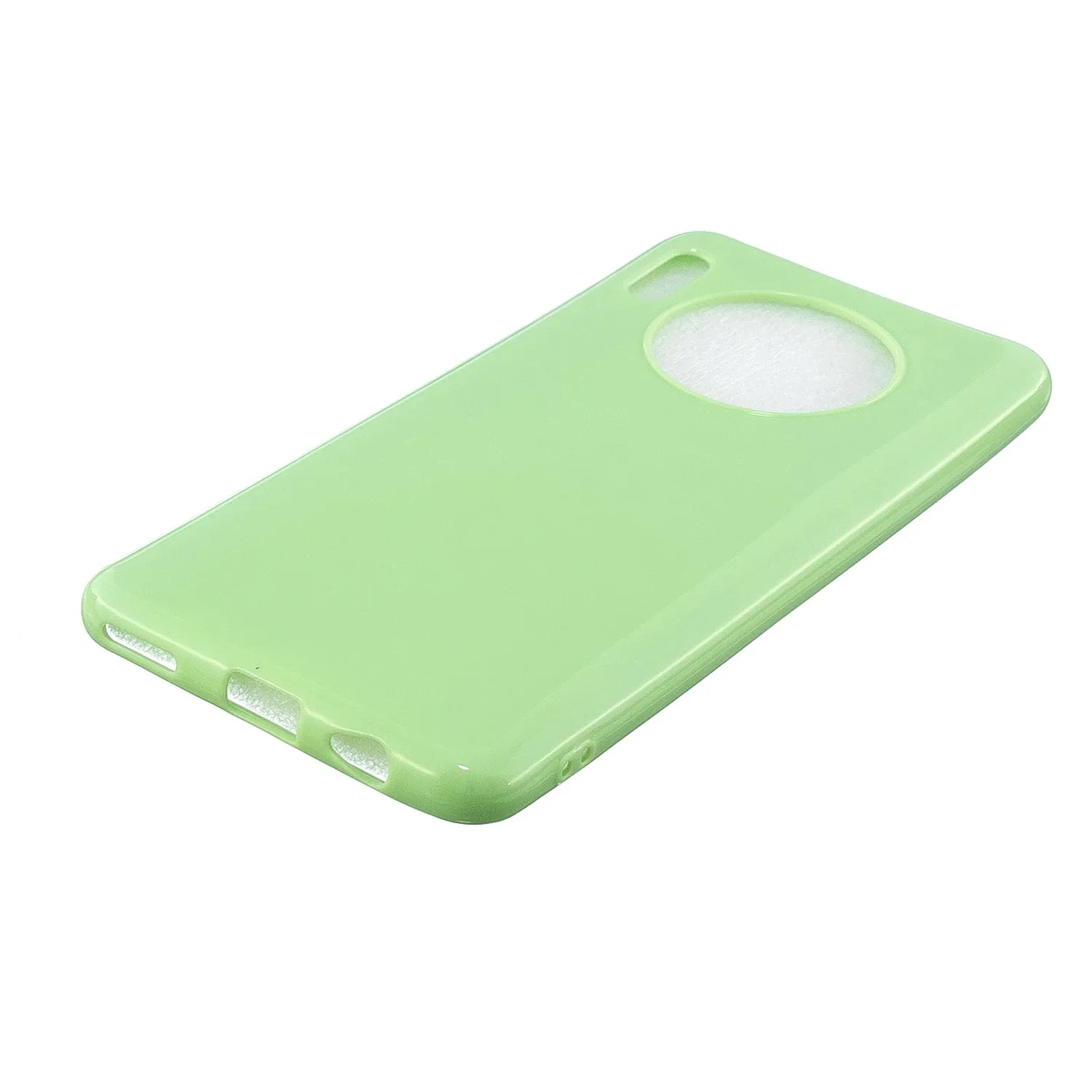 For HUAWEI Mate 30/30 Lite/30 Pro Cellphone Case Simple Profile Soft TPU Shock-Absorption Phone Cover Bright black