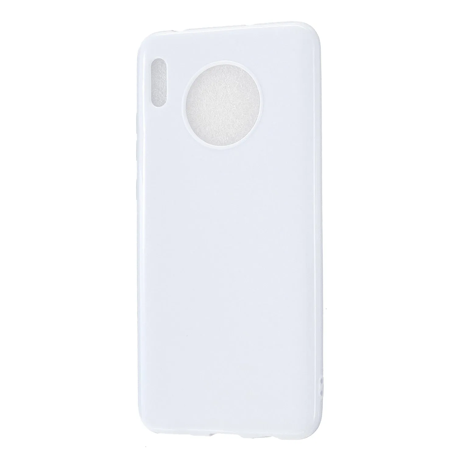 For HUAWEI Mate 30/30 Lite/30 Pro Cellphone Case Simple Profile Soft TPU Shock-Absorption Phone Cover Taro purple