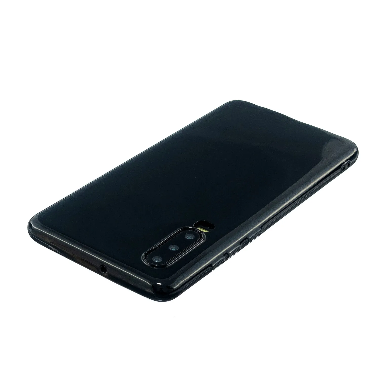 For HUAWEI P30/P30 Lite/P30 Pro Cellphone Case Simple Profile Soft TPU Scratch Proof Phone Shell Bright black