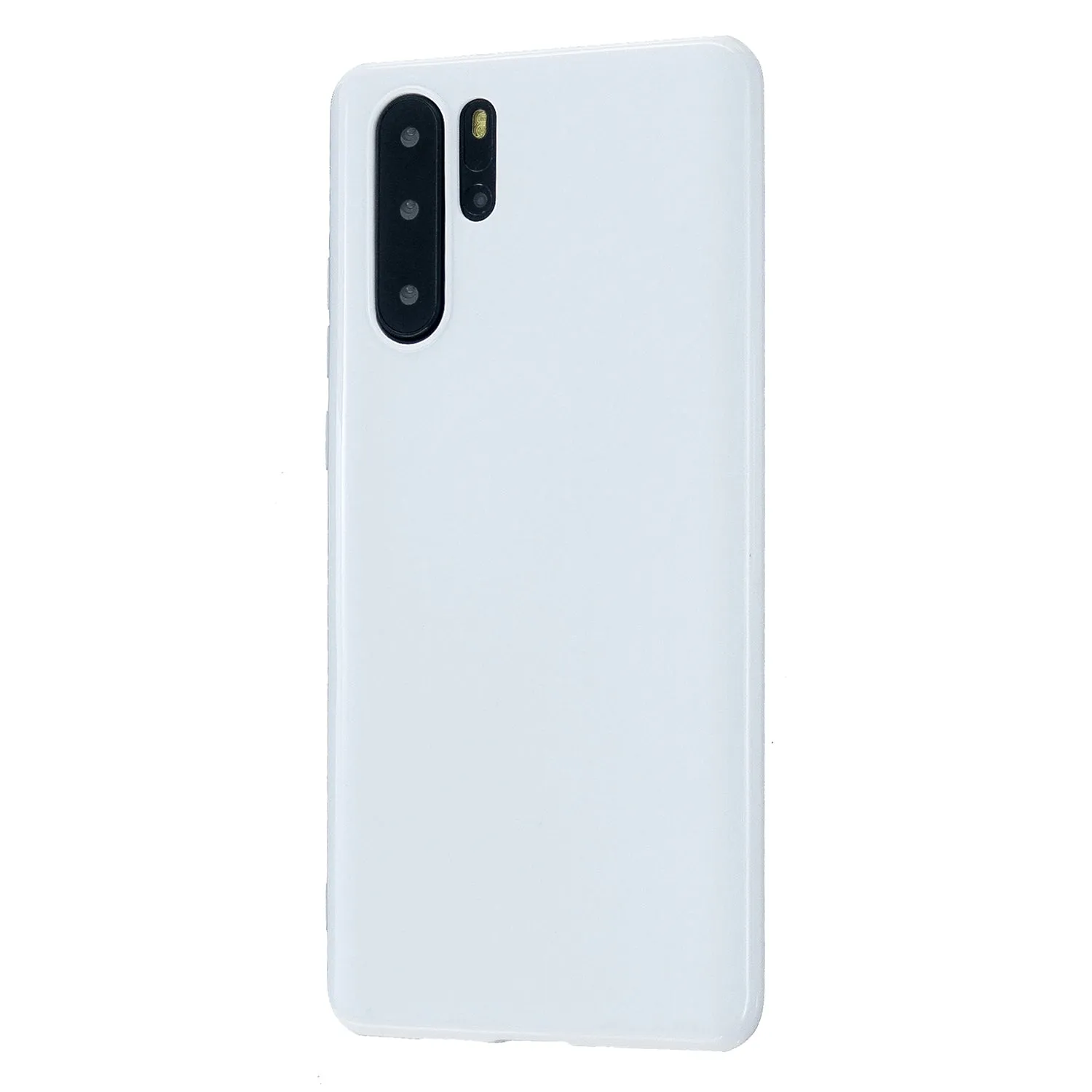 For HUAWEI P30/P30 Lite/P30 Pro Cellphone Case Simple Profile Soft TPU Scratch Proof Phone Shell Milk white