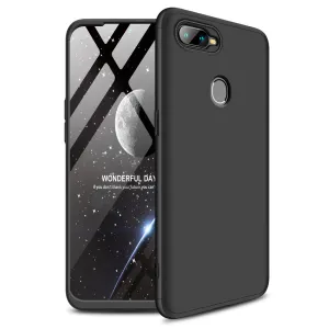for Oppo A7 Ultra Slim PC Back Cover Non-slip Shockproof 360 Degree Full Protective Case black_Oppo A7