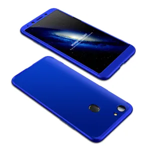 For OPPO A73/F5/F5 Youth/A75 Taiwan Slim 3 in 1 Hybrid Hard Case Full Body 360 Degree Protection Back Cover blue
