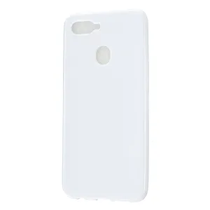 For OPPO A7/F9/F9 Pro Cellphone Cover Non-Slip Ultra Thin Silm Fit Easy Install Soft TPU Smartphone Shell Milk white