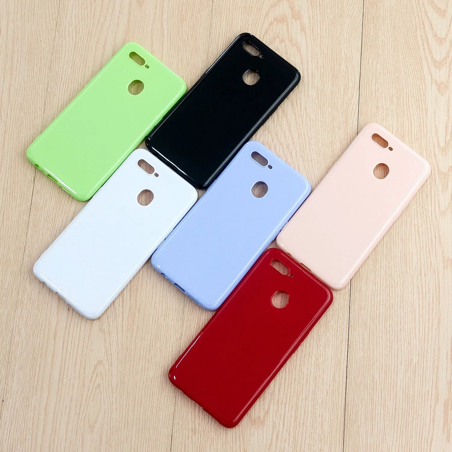 For OPPO A7/F9/F9 Pro Cellphone Cover Non-Slip Ultra Thin Silm Fit Easy Install Soft TPU Smartphone Shell Milk white
