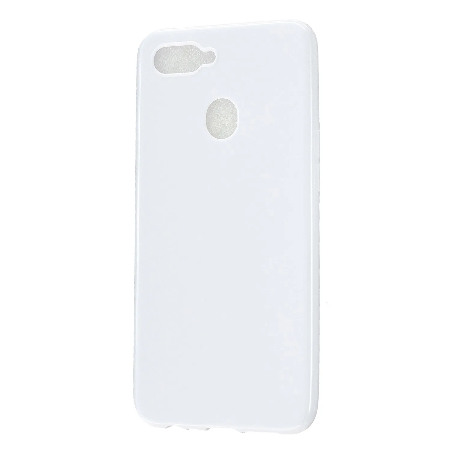 For OPPO A7/F9/F9 Pro Cellphone Cover Non-Slip Ultra Thin Silm Fit Easy Install Soft TPU Smartphone Shell Milk white