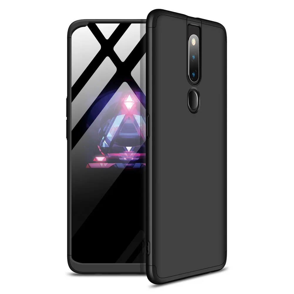 For OPPO F11 pro Ultra Slim PC Back Cover Non-slip Shockproof 360 Degree Full Protective Case Rose gold
