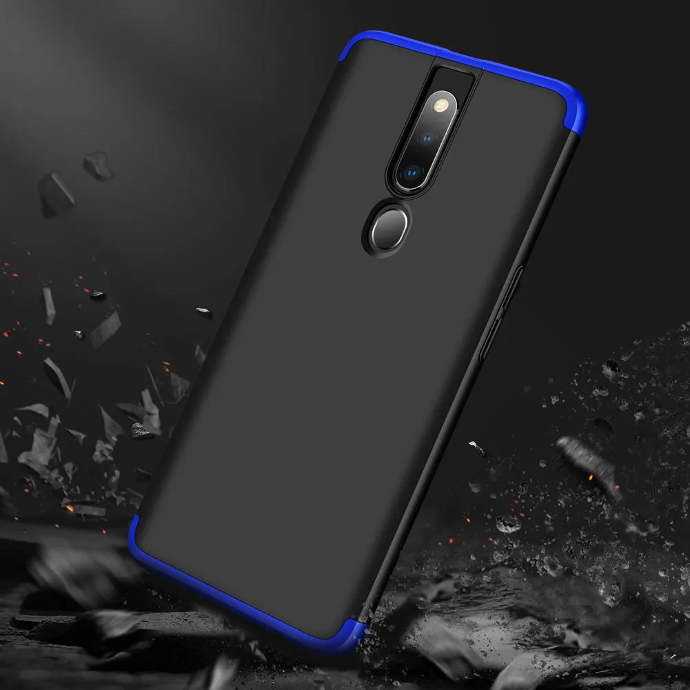 For OPPO F11 pro Ultra Slim PC Back Cover Non-slip Shockproof 360 Degree Full Protective Case Rose gold