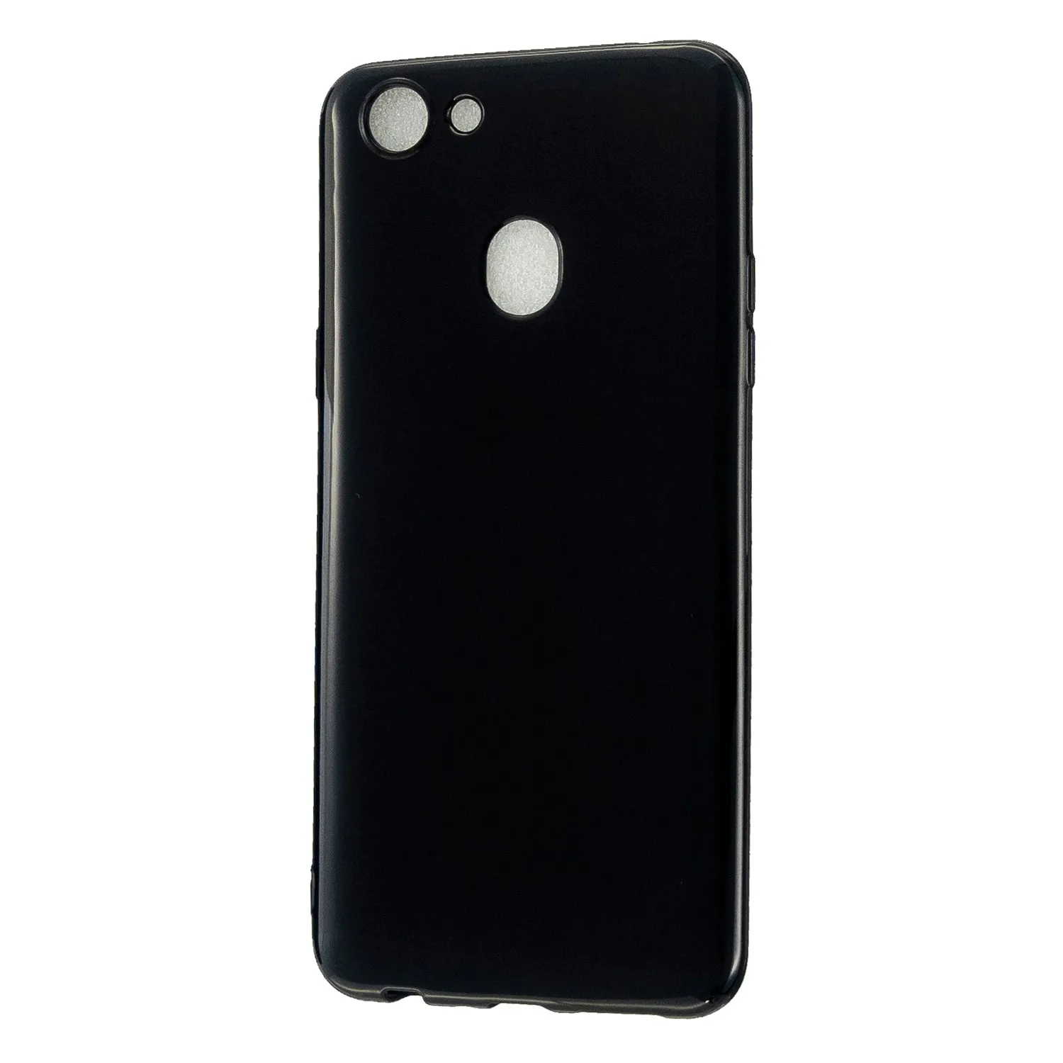For OPPO F5/F7 Cellphone Cover Soft TPU Mobile Phone Case Screen Protector with Shock Absorption Technology Bright black