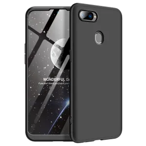 For OPPO F9/F9 Pro 3 in 1 360 Degree Non-slip Shockproof Full Protective Case black