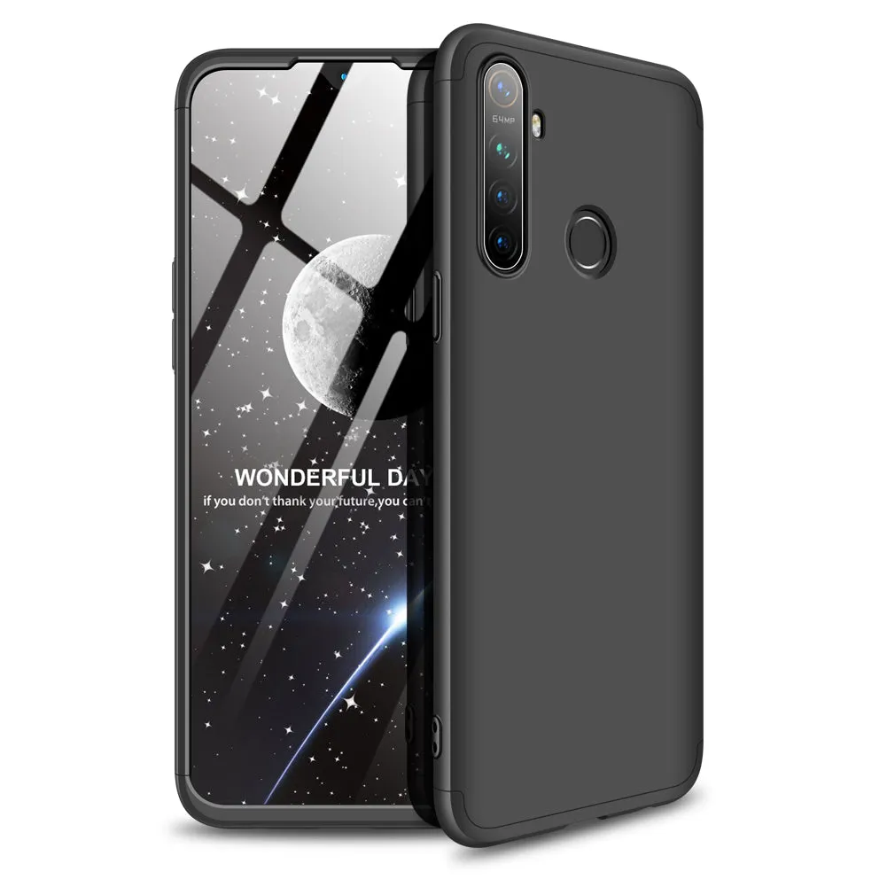 for OPPO Realme 5 Anti-Collision Protection Cover 360 Degree Full Coverage Phone Case Cellphone Shell Cover blue