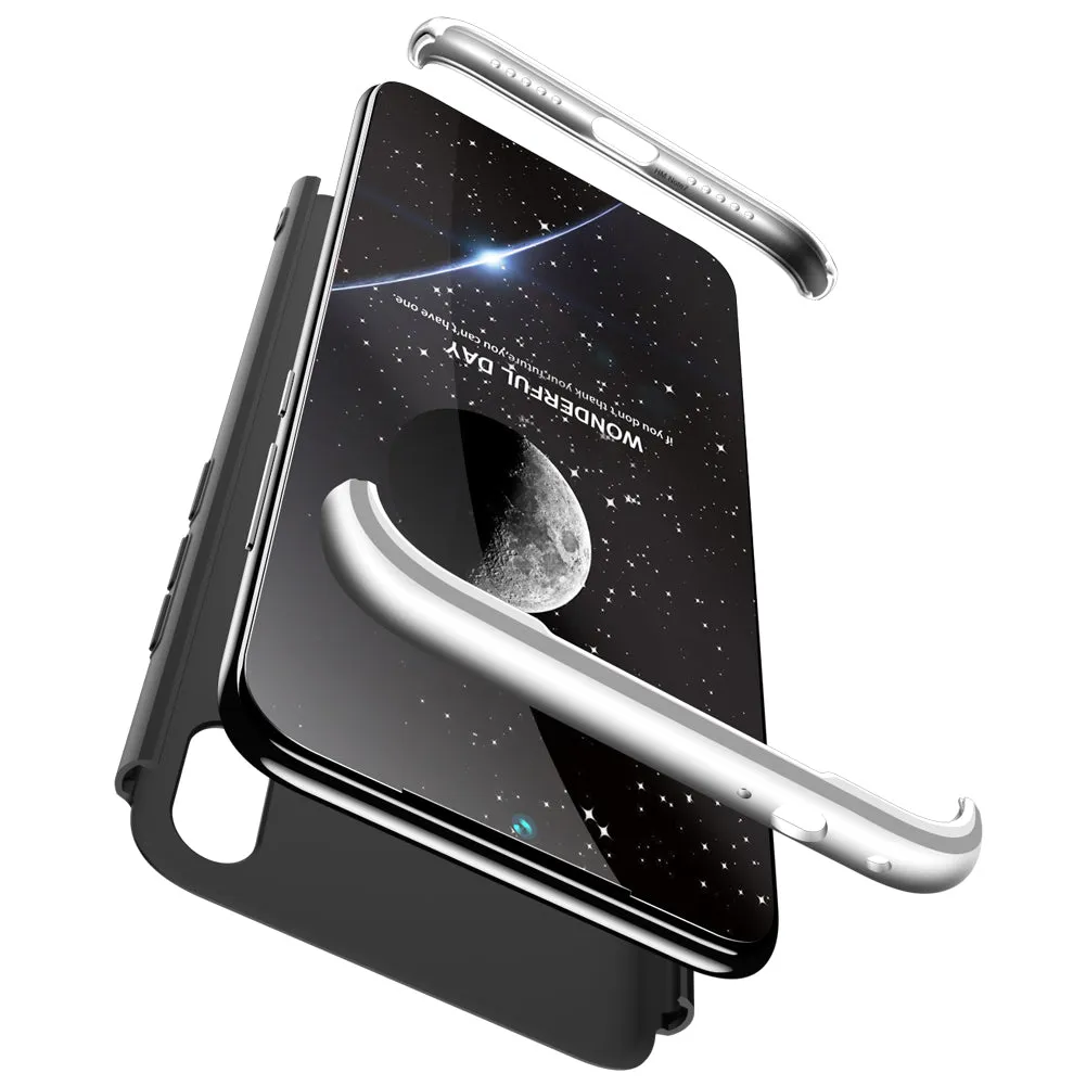 for Redmi NOTE 7 Ultra Slim PC Back Cover Non-slip Shockproof 360 Degree Full Protective Case Rose gold_Redmi NOTE 7