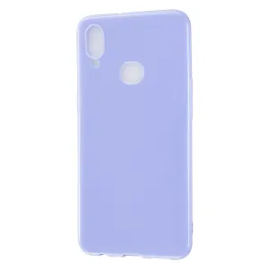 For Samsung A10S/A20S Cellphone Cover Soft TPU Phone Case Simple Profile Full Body Protection Anti-scratch Shell Taro purple