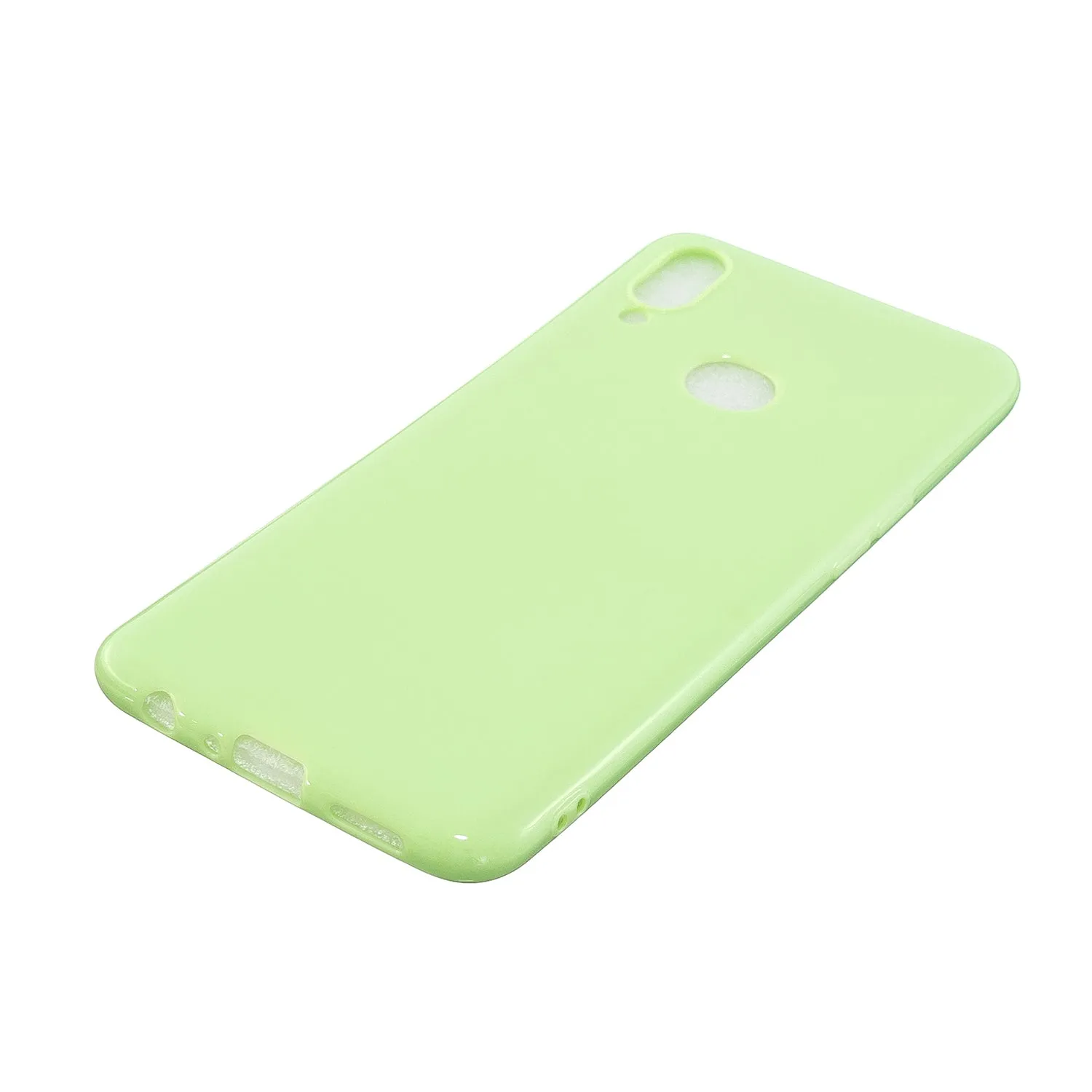 For Samsung A10S/A20S Cellphone Cover Soft TPU Phone Case Simple Profile Full Body Protection Anti-scratch Shell Taro purple