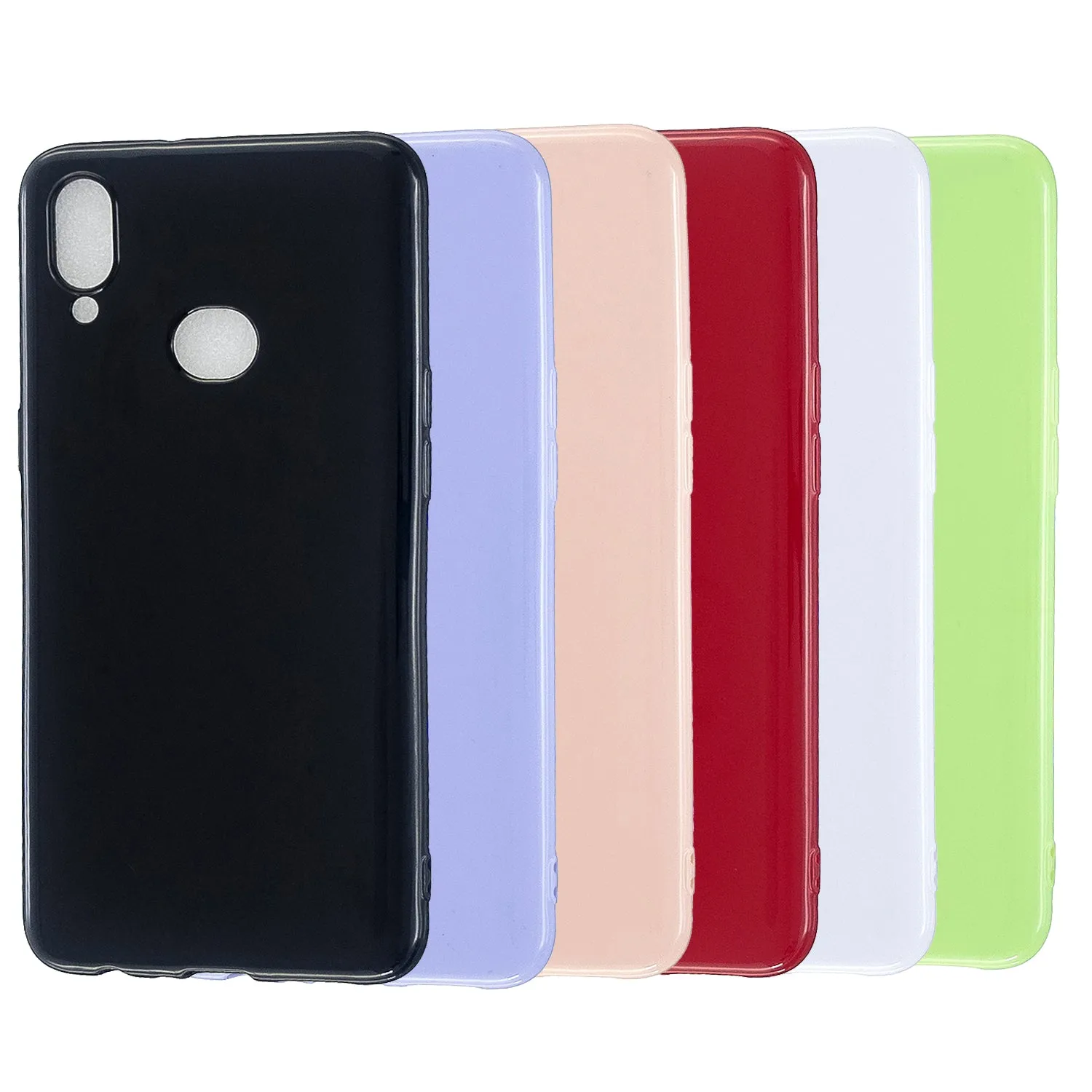 For Samsung A10S/A20S Cellphone Cover Soft TPU Phone Case Simple Profile Full Body Protection Anti-scratch Shell Taro purple