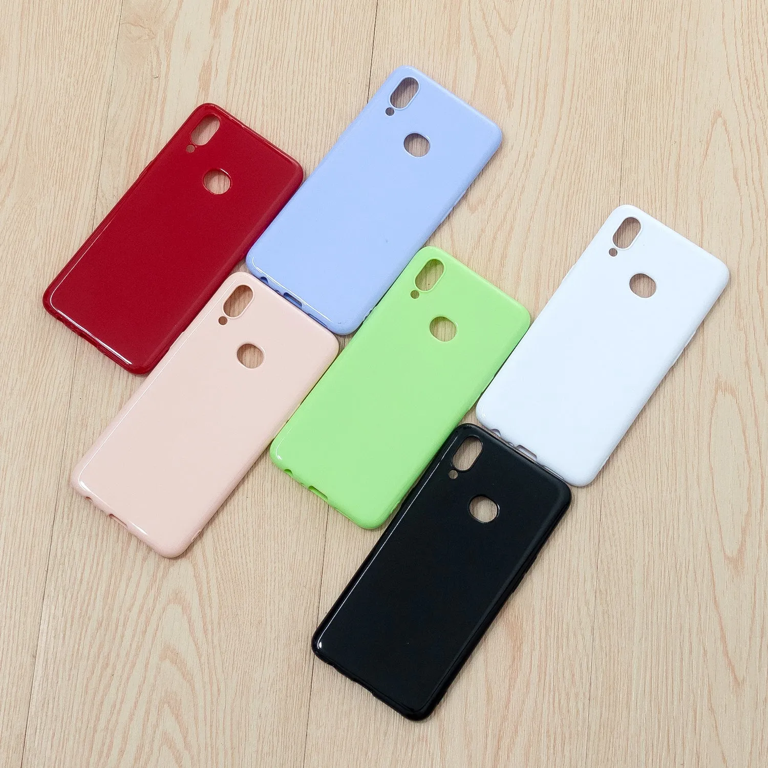 For Samsung A10S/A20S Cellphone Cover Soft TPU Phone Case Simple Profile Full Body Protection Anti-scratch Shell Taro purple