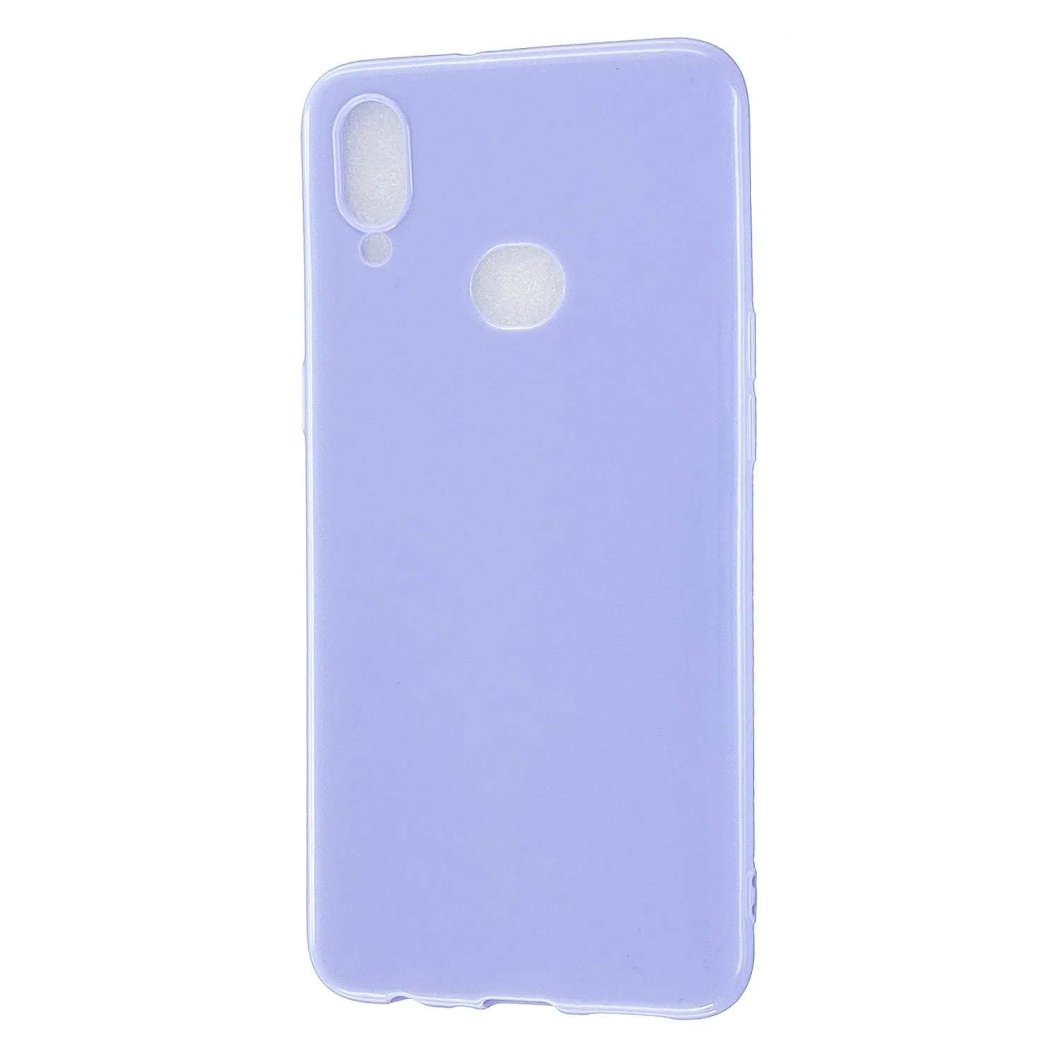For Samsung A10S/A20S Cellphone Cover Soft TPU Phone Case Simple Profile Full Body Protection Anti-scratch Shell Taro purple