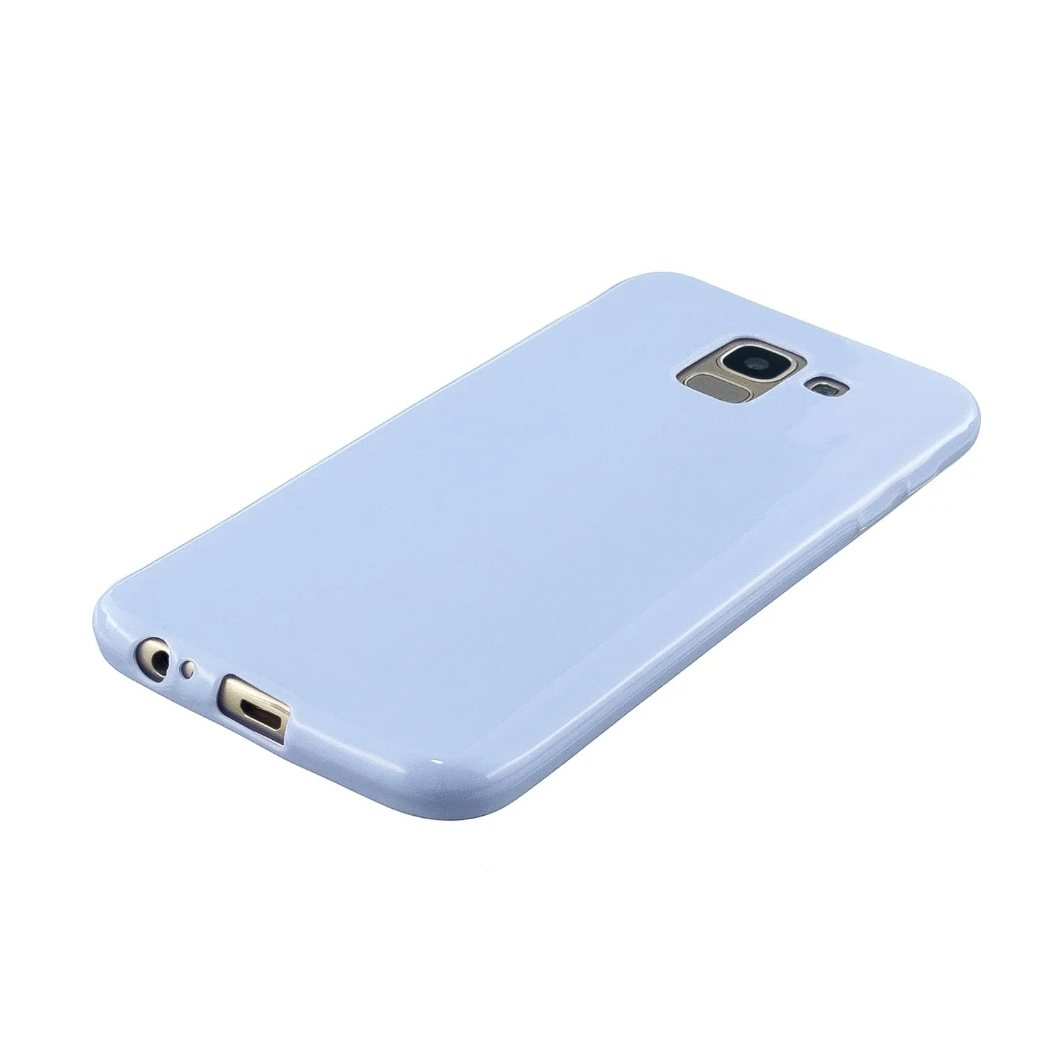 For Samsung A6/A6 Plus 2018 Smartphone Case Soft TPU Precise Cutouts Full Body Protection Mobile Phone Shell Sakura pink