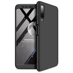 For Samsung A7 2018 3 in 1 360 Degree Non-slip Shockproof Full Protective Case black_Samsung A7 2018