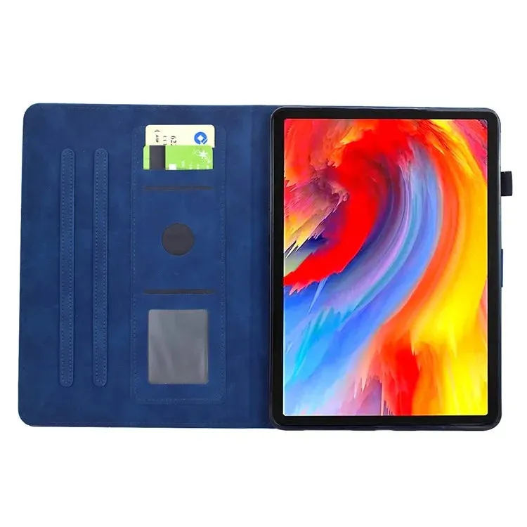 For Samsung Galaxy Tab A8 10.5 (2022) / (2021) X200 X205  Case Flower Bird Imprinted Card Holder Leather Tablet Cover