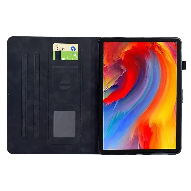 For Samsung Galaxy Tab A8 10.5 (2022) / (2021) X200 X205  Case Flower Bird Imprinted Card Holder Leather Tablet Cover