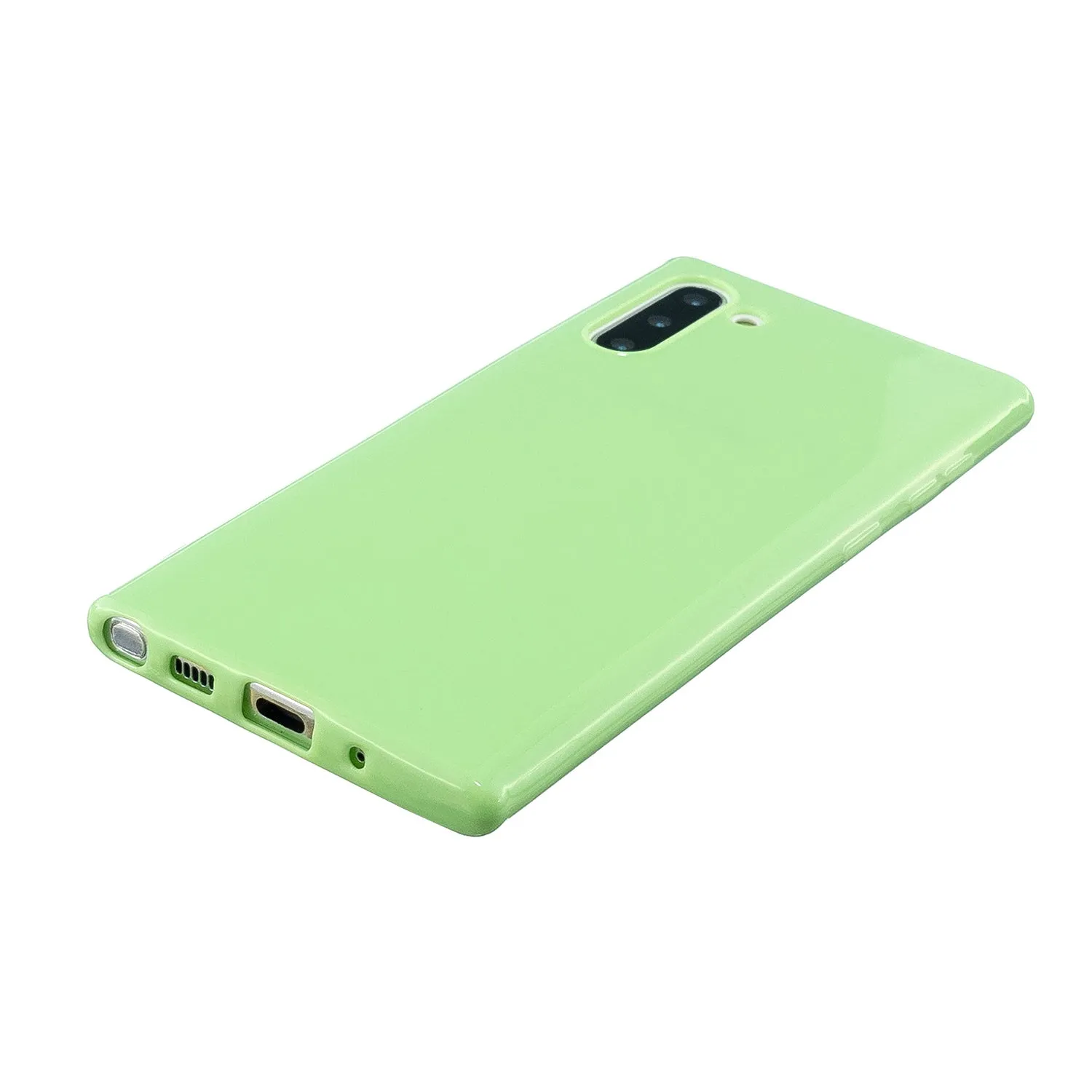 For Samsung Note 10/10 Pro Cellphone Cover TPU Phone Case Simple Profile Classic Design Shock-proof Shell Rose red