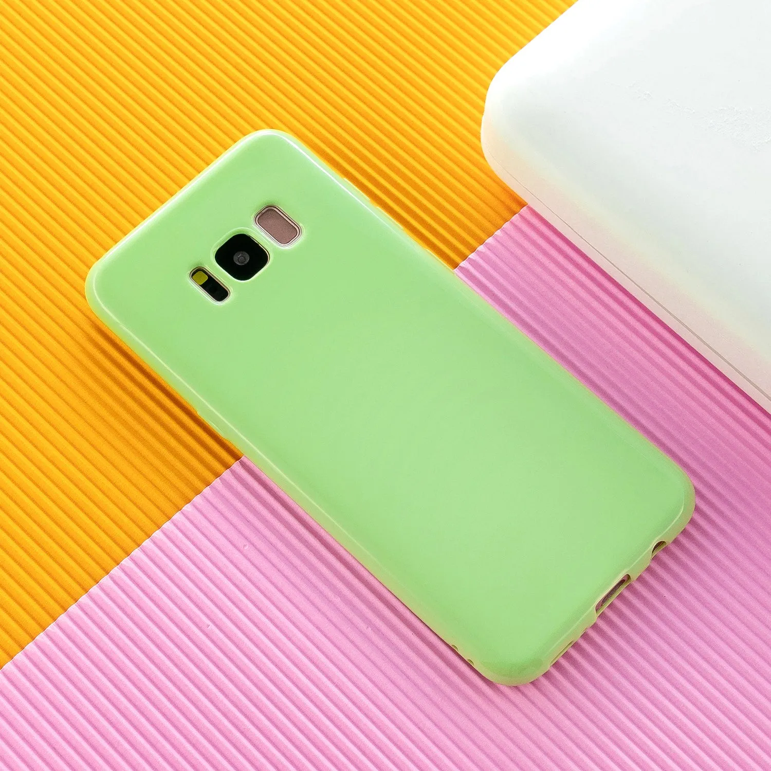 For Samsung S8/S8 Plus Smartphone Case Soft Hands Feel Precise Cutouts Anti-scrathc Mobile Phone TPU Shell Bright black