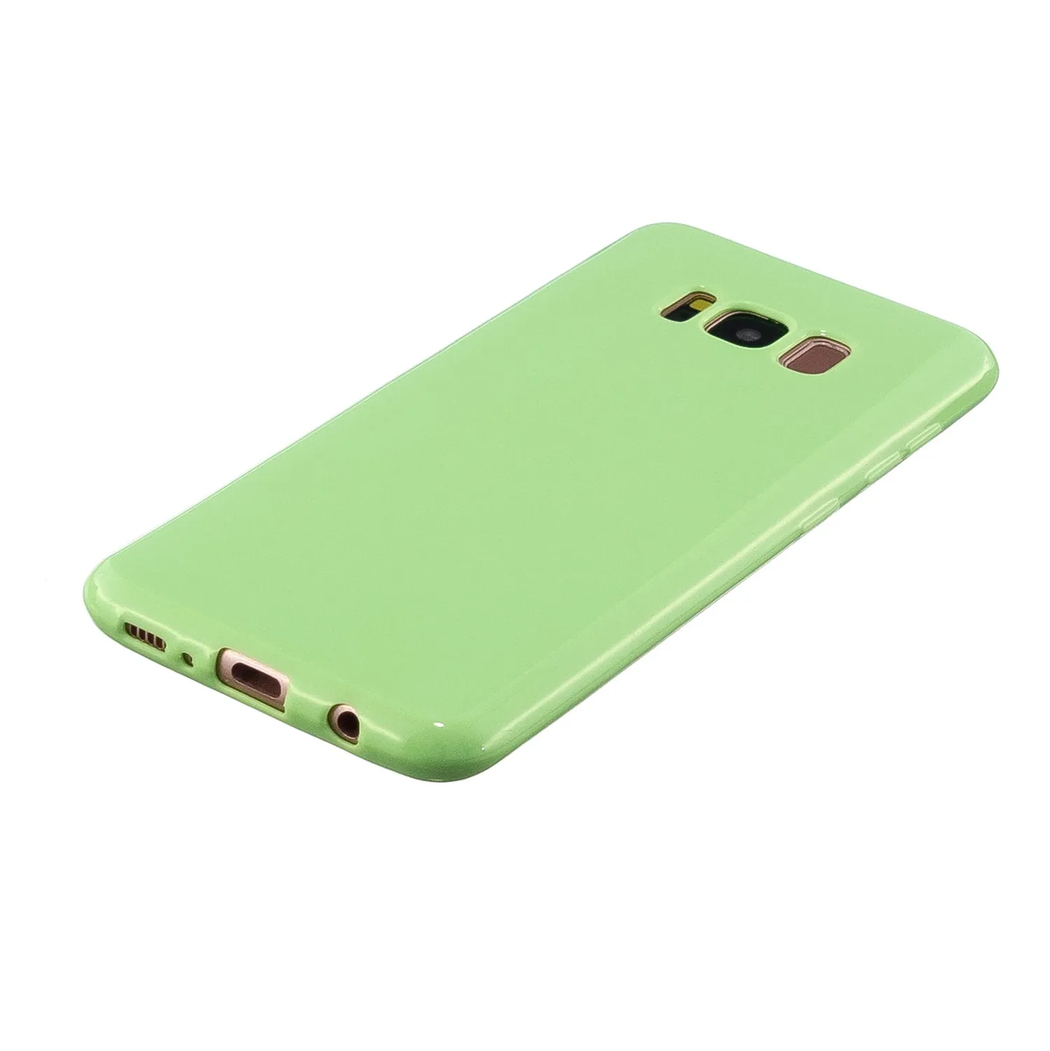 For Samsung S8/S8 Plus Smartphone Case Soft Hands Feel Precise Cutouts Anti-scrathc Mobile Phone TPU Shell Bright black