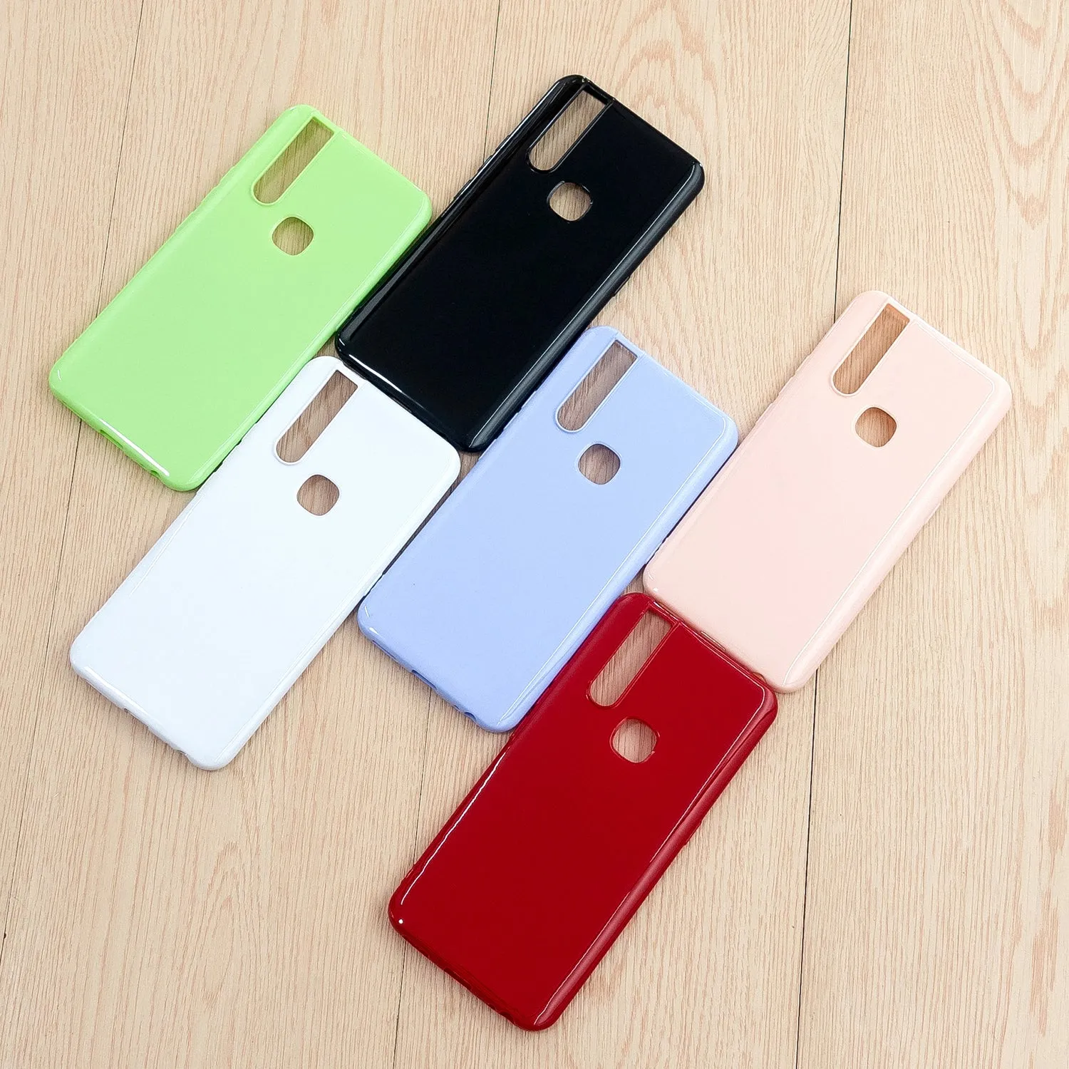 For VIVO V15/V15 Pro Cellphone Cover Slim Thin TPU Case Shock Absorption Mobile Phone Protective Cover  Sakura pink