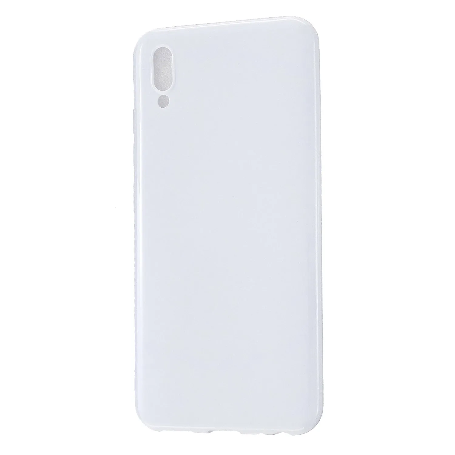 For VIVO Y93/Y95 Mobile Phone Case Glossy Finish Lightweight TPU Cellphone Cover Anti-scratch Overal Protection Shell Bright black
