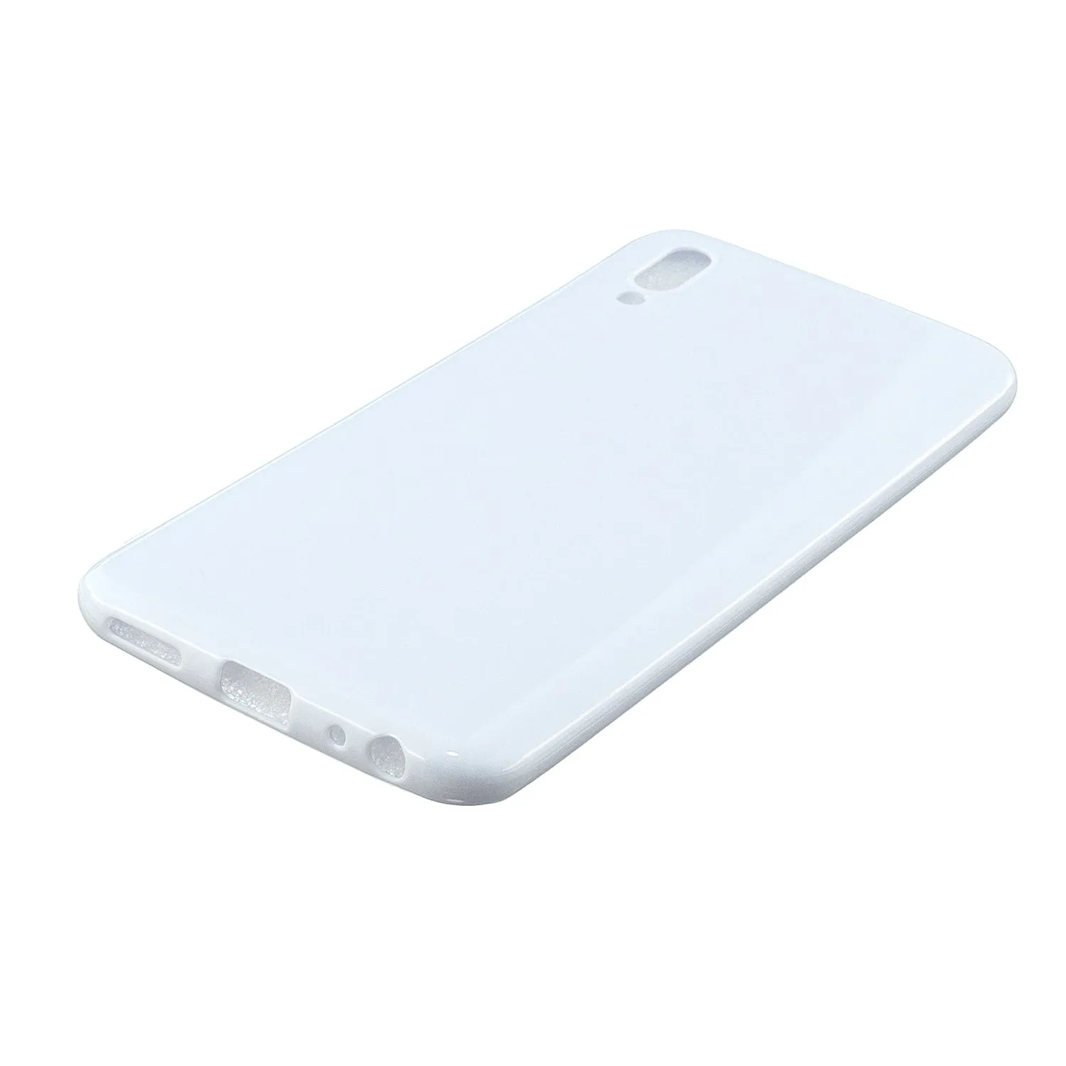 For VIVO Y93/Y95 Mobile Phone Case Glossy Finish Lightweight TPU Cellphone Cover Anti-scratch Overal Protection Shell Taro purple