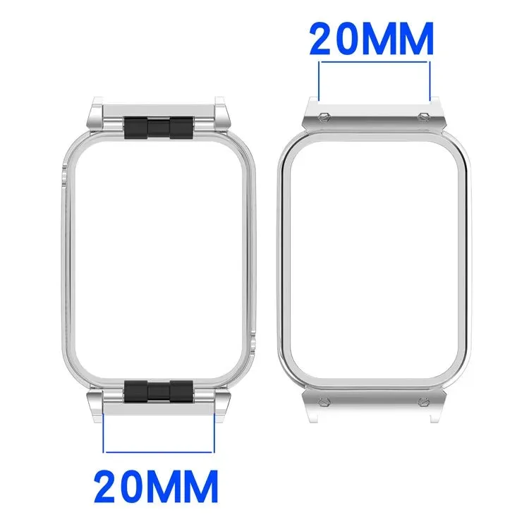 For Xiaomi Smart Band 9 Pro Smart Watch Metal Frame Watch Case Protective Cover