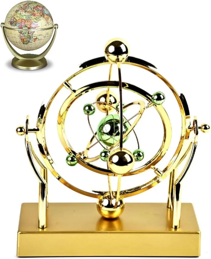 Fuliauo Cosmic Motion Pendulum – Mesmerizing Home Decor, Celestial Orbit Perpetual Motion, Cradle Perpetual Motion Machine for Desk Decorations, Cool Toys Desk Gadgets Physics Teacher Gifts