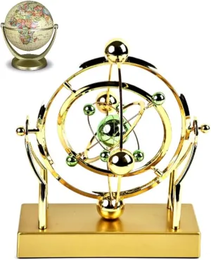 Fuliauo Cosmic Motion Pendulum – Mesmerizing Home Decor, Celestial Orbit Perpetual Motion, Cradle Perpetual Motion Machine for Desk Decorations, Cool Toys Desk Gadgets Physics Teacher Gifts