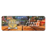 Full Color Plastic Name Badge, Rounded Corners.  Magnetic Backing