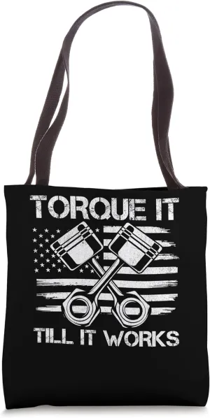 Funny Mechanic For Men Car Builder Auto Repair Garage Piston Tote Bag