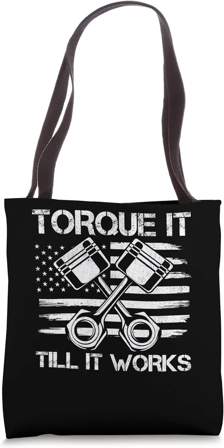Funny Mechanic For Men Car Builder Auto Repair Garage Piston Tote Bag