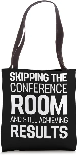 Funny Virtual Conference Virtual Meeting Design for Business Tote Bag