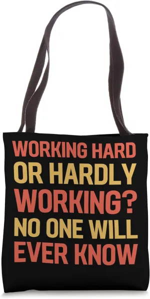 Funny Work from Home Remote Work Design for Virtual Meetings Tote Bag