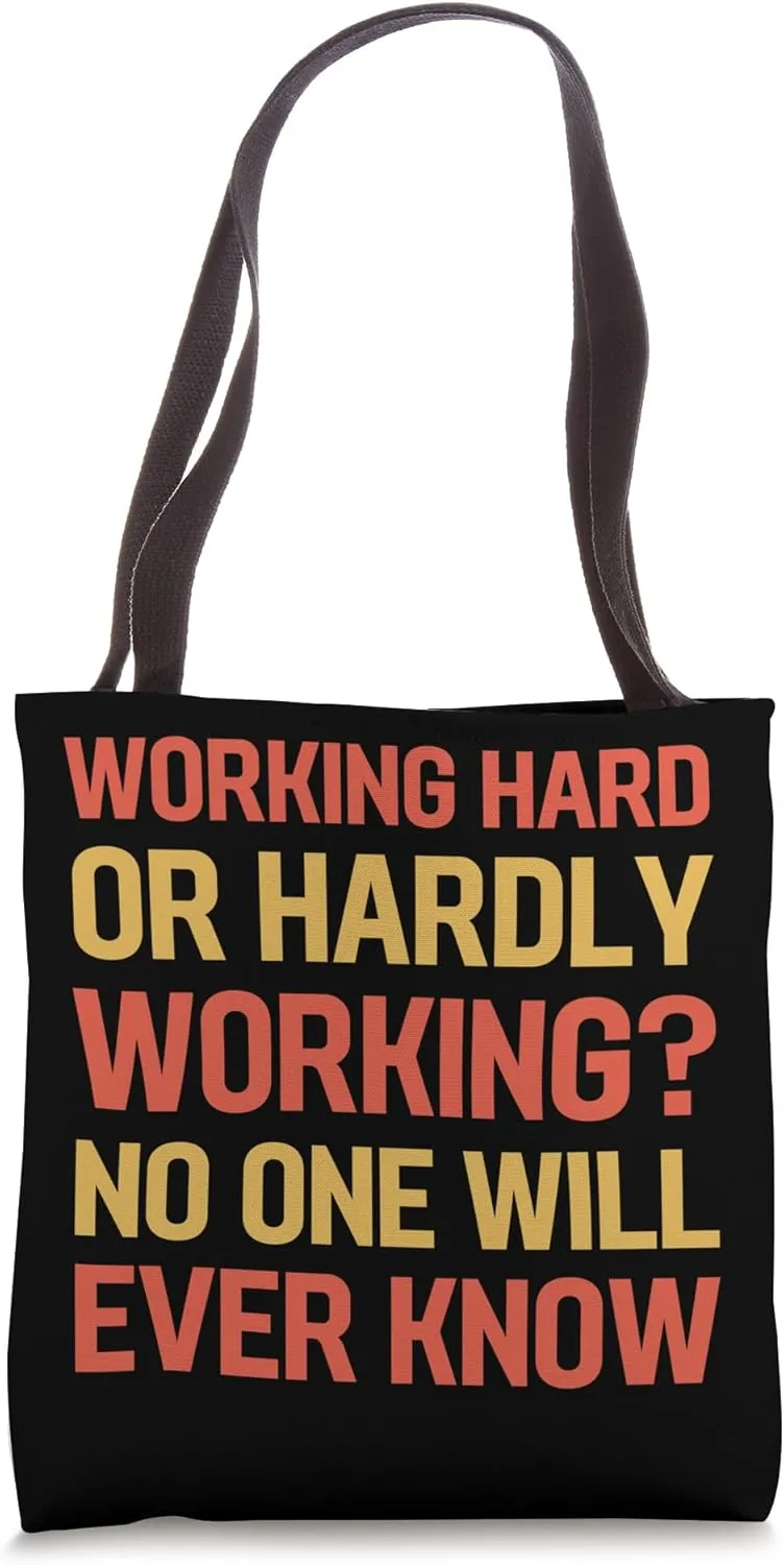 Funny Work from Home Remote Work Design for Virtual Meetings Tote Bag