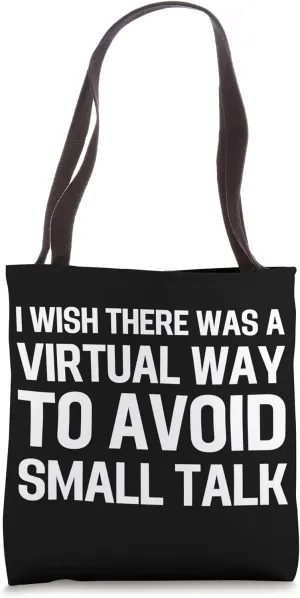 Funny Work from Home Virtual Meeting Design for Remote Worke Tote Bag