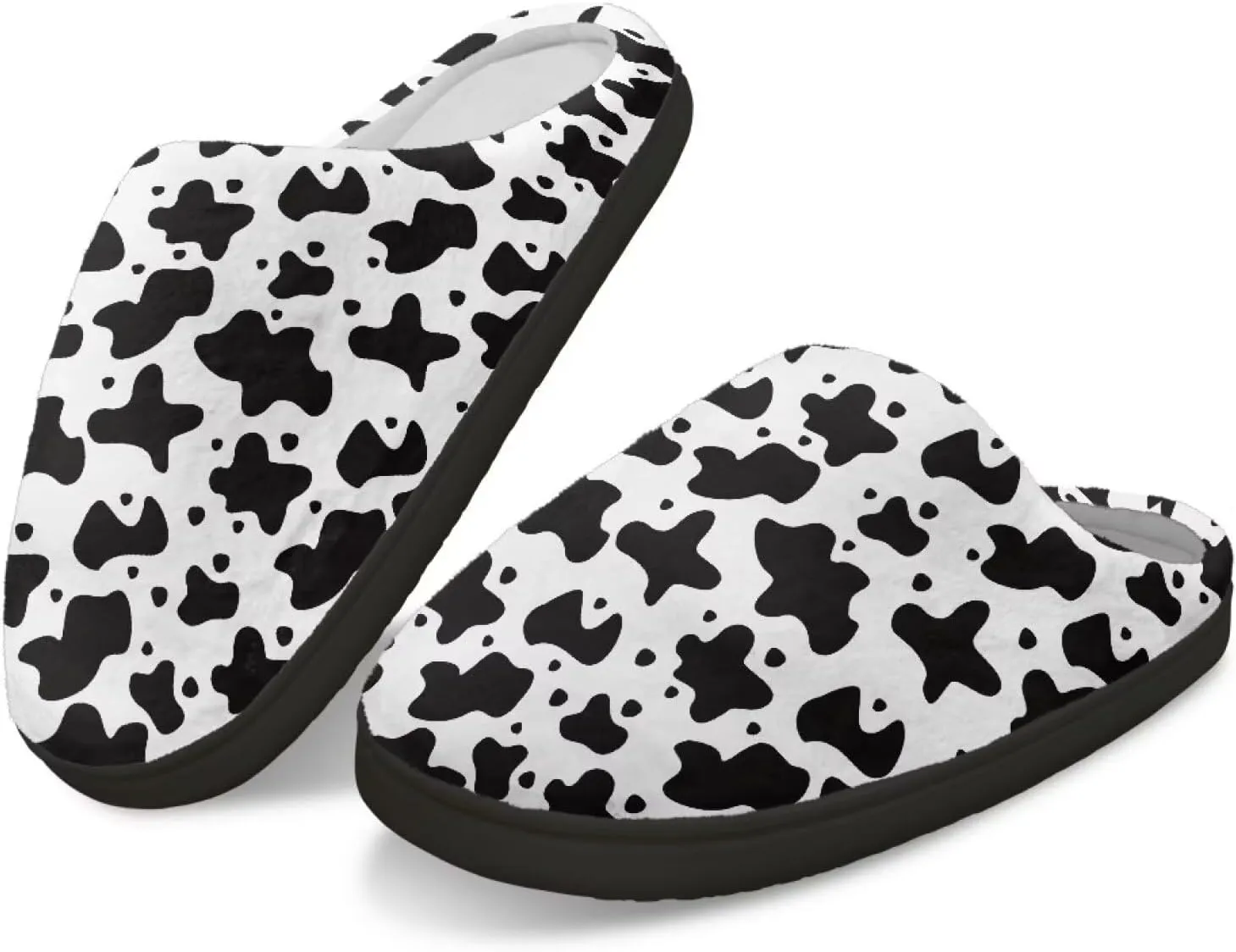 Fuzzy Slippers for Women Everyday Holiday Party Wear Warm Soft Anti-Slip