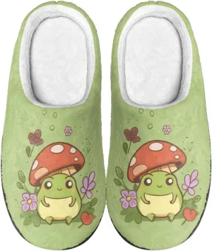Fuzzy Slippers for Women Everyday Holiday Party Wear Warm Soft Anti-Slip