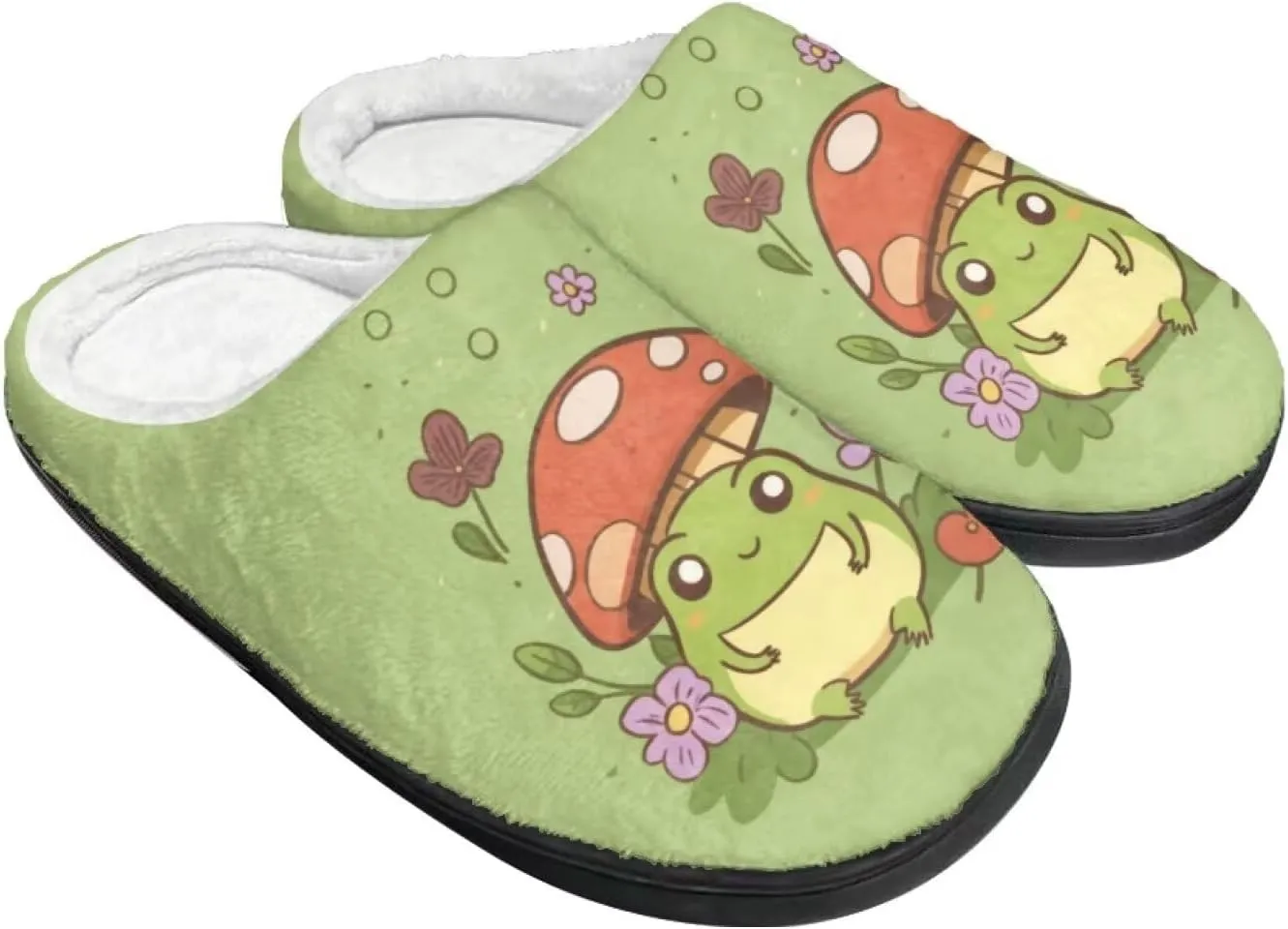 Fuzzy Slippers for Women Everyday Holiday Party Wear Warm Soft Anti-Slip