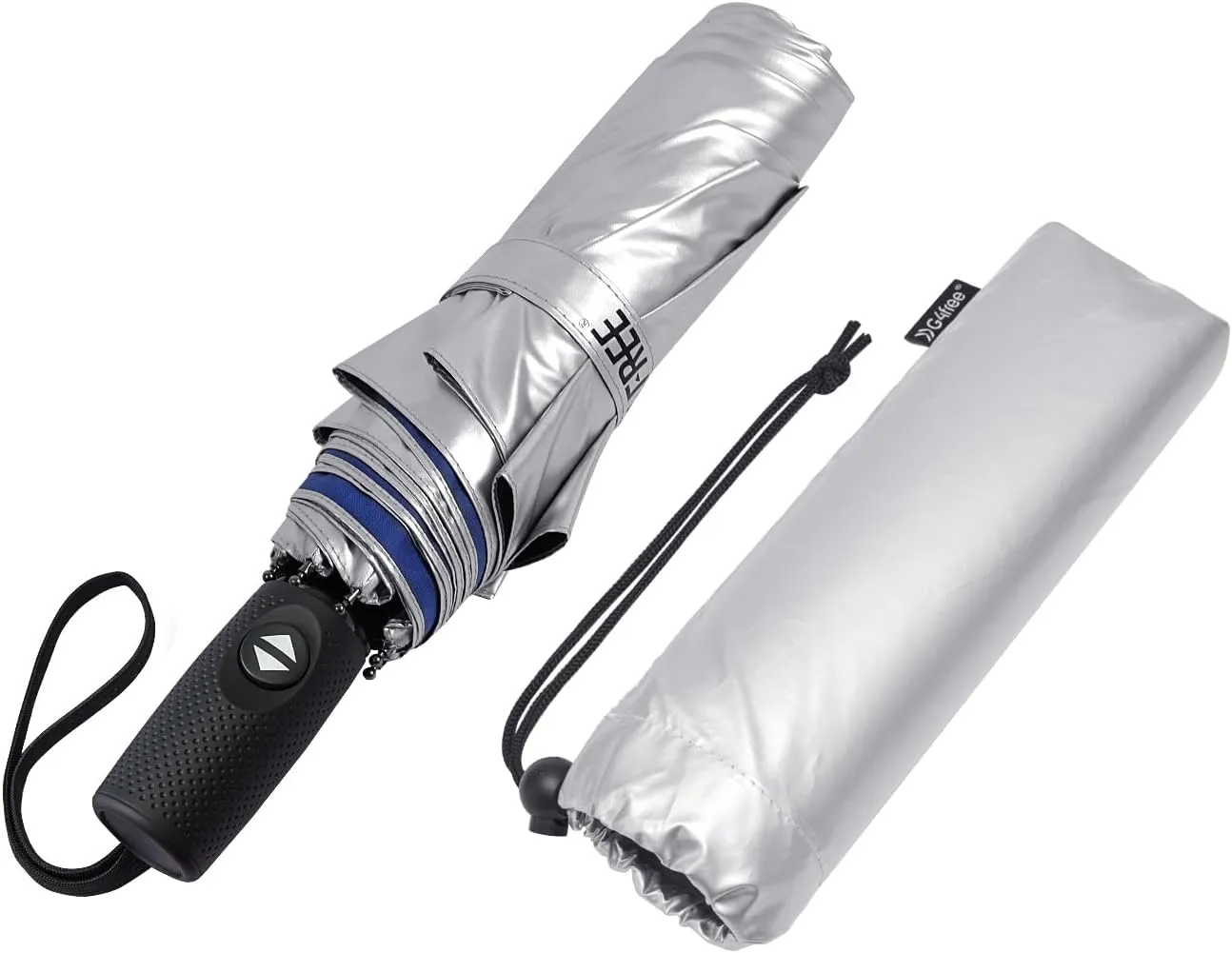 G4Free UPF 50  UV Protection Large Travel Umbrella 42/46 Inch Auto Open Close Windproof Sun Blocking Umbrella