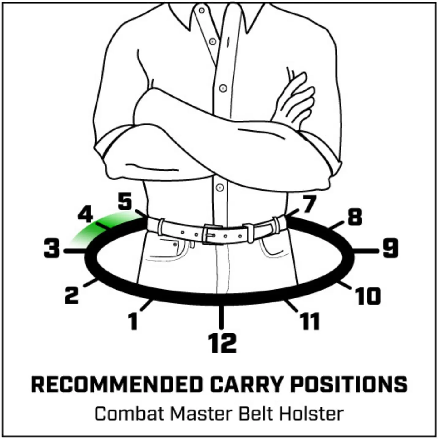 Galco Combat Master Belt Holster for Glock 26, 27, 33