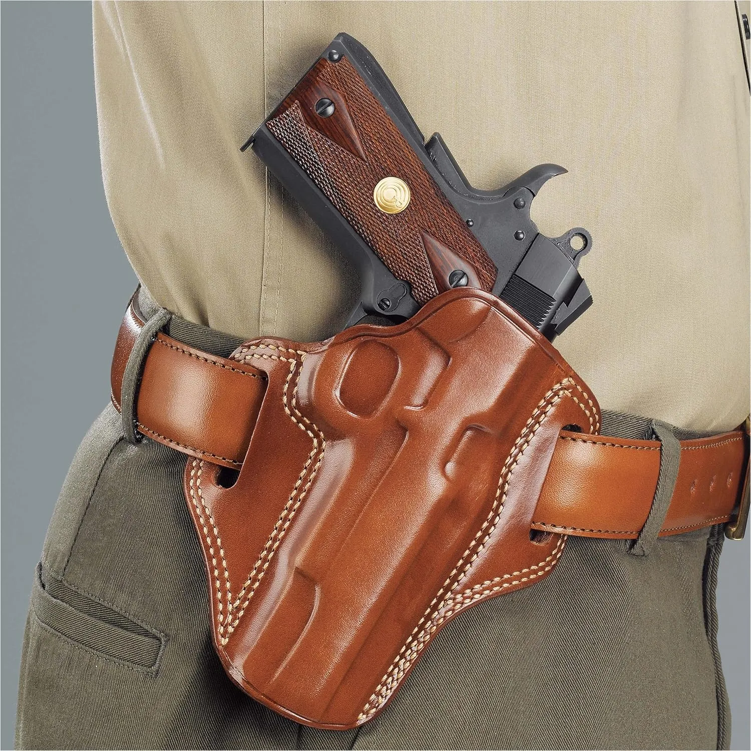 Galco Combat Master Belt Holster for S&W K FR 19 2 1/2-Inch