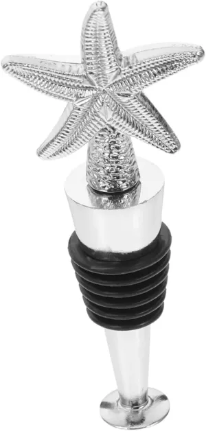 GANAZONO Star Shaped Red Wine Cork for Glass Bottles Wooden Cork Ball Stopper Silicone Wine Bottle Saver Tapered Spout