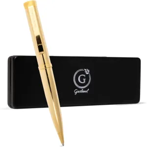 Garland Luxury Executive Twist Pen – Made in USA - Heirloom Quality All Brass Pen, Premium Gift Box, Executive Desk, Gifts, Clients, Graduates, Professionals, Refillable (Gold)