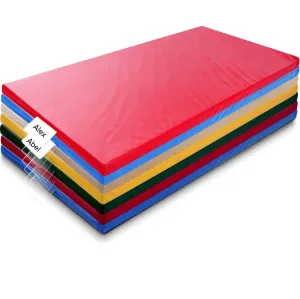 Geetery 7 Pieces Kids Rest Mat Portable Preschool Rest Nap Mats with Name Tag Holder for Toddler Daycare Kids Students Preschool Classroom Home(Assorted)